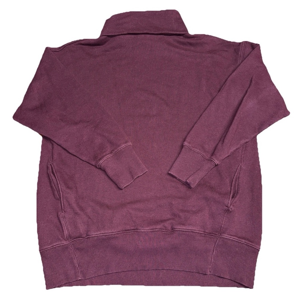 Aerie‎ Burgundy Pullover Cowl Neck Pockets Small Preppy Oversized Comfort Casual